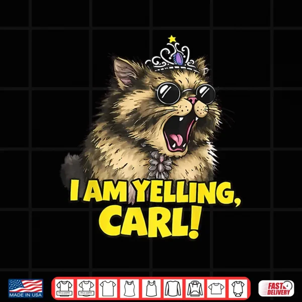 I Am Yelling Carl Funny Donut Cat Shirt 4 Design I Am Yelling Carl Funny Donut Cat Shirt