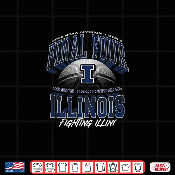 Illinois Mens Basketball Final Four March Madness Classic Shirt 4 Design Illinois Mens Basketball Final Four March Madness Classic Shirt