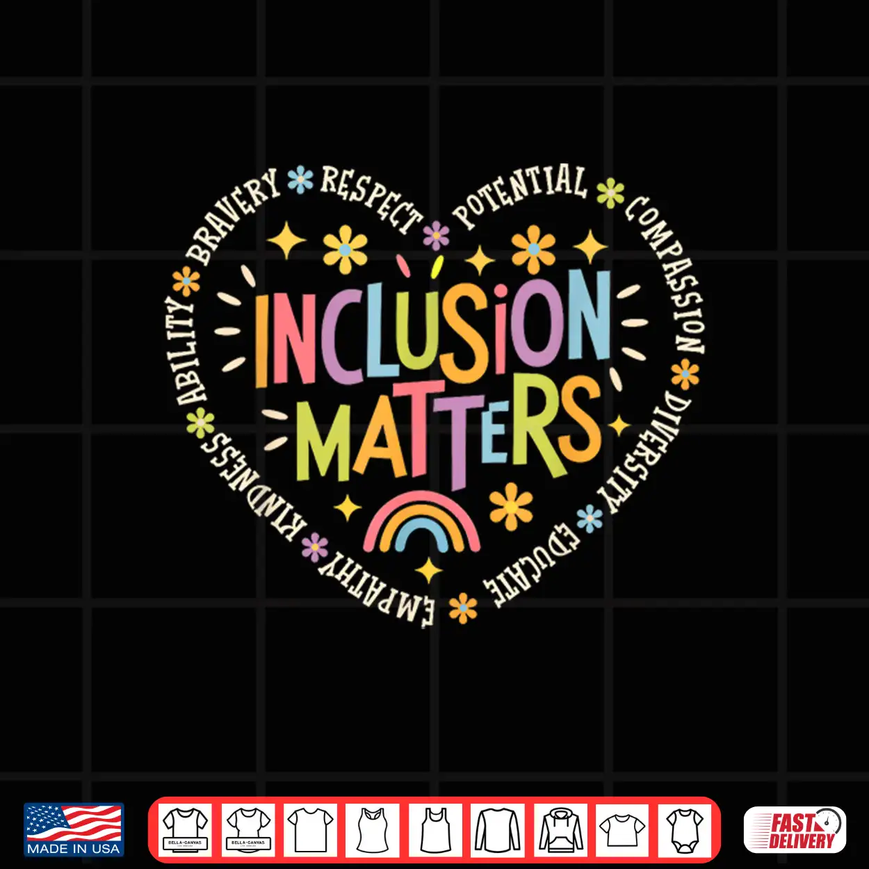 Inclusion Matters Special Education Teacher Autism Awareness Shirt Inclusion Matters Special Education Teacher Autism Awareness Shirt