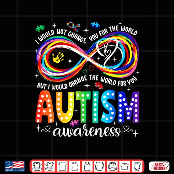 Design Infinity Symbol Accept Understand Love Autism Awareness Shirt