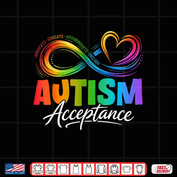 Infinity Symbol Advocate Educate Autism Awareness Professional Shirt 4 Design Infinity Symbol Advocate Educate Autism Awareness Professional Shirt