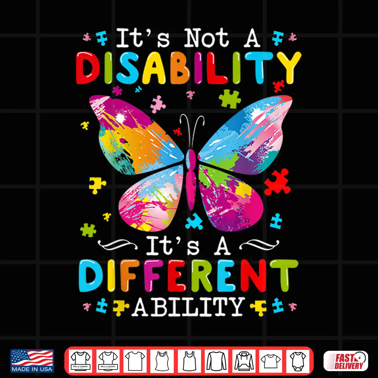 Its Not A Disability Its A Different Ability Autism Shirt Its Not A Disability Its A Different Ability Autism Shirt