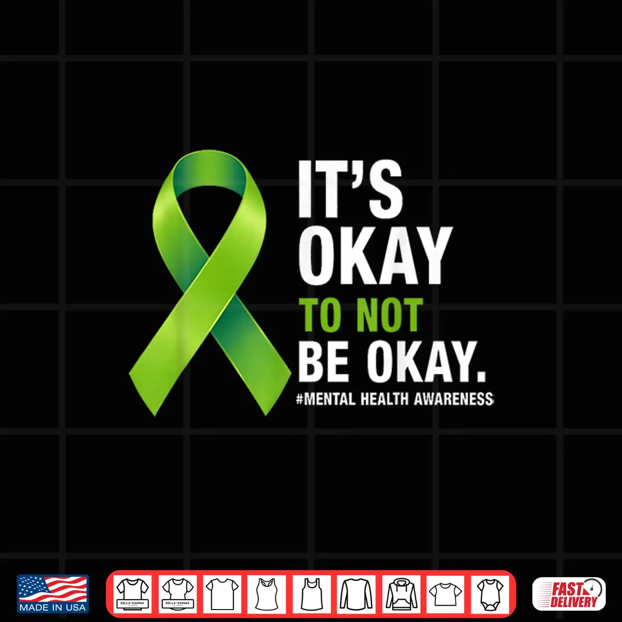 Its Okay To Not Be Okay Mental Health Awareness Green Ribbon Shirt Its Okay To Not Be Okay Mental Health Awareness Green Ribbon Shirt