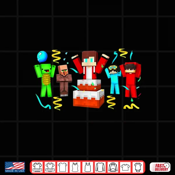 Design JJ and Mikey Happy Birthday Game for Kids Adults Shirt