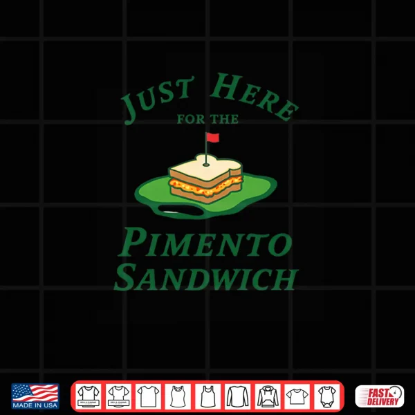 Design Just Here for the Pimento Cheese Sandwich Golf Humor Season Premium Tri Blend Shirt