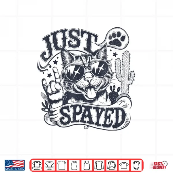 Design Just Spayed Hysterectomy Cat Shirt