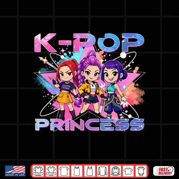 Design K pop Princess K Pop Kids Girls K pop Birthday Girl Kpop Shirt