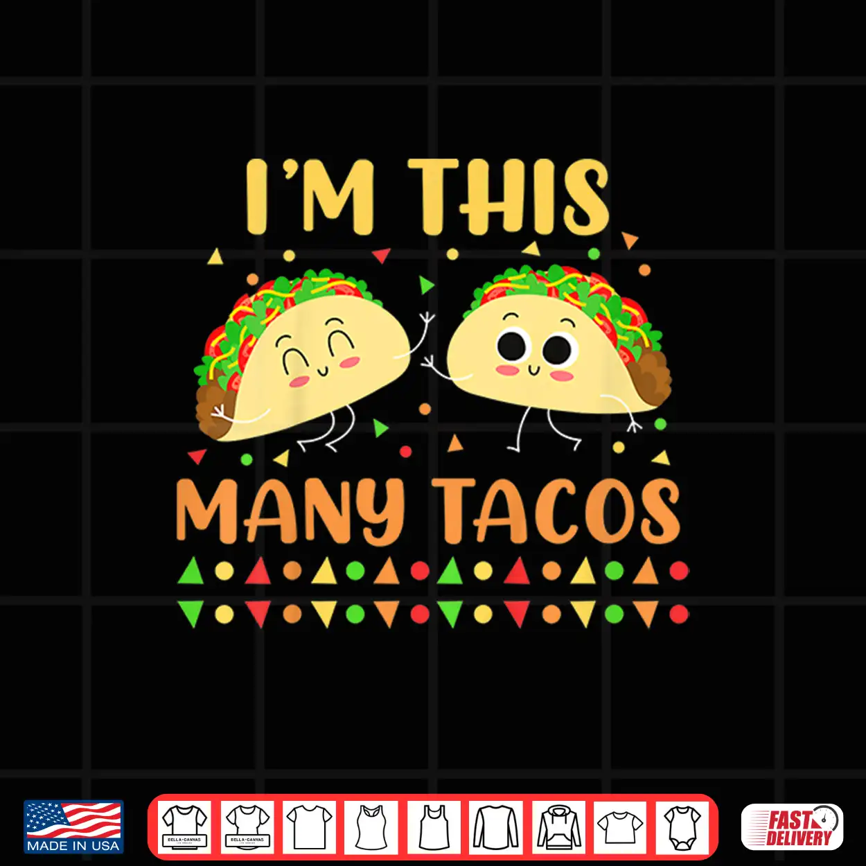 Kids I’M This Many Tacos Second Birthday Party Cinco De Mayo Shirt Kids I’M This Many Tacos Second Birthday Party Cinco De Mayo Shirt