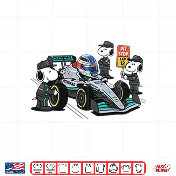 Design Kimi Antonelli Snoopy Pit Crew F1 Shirt