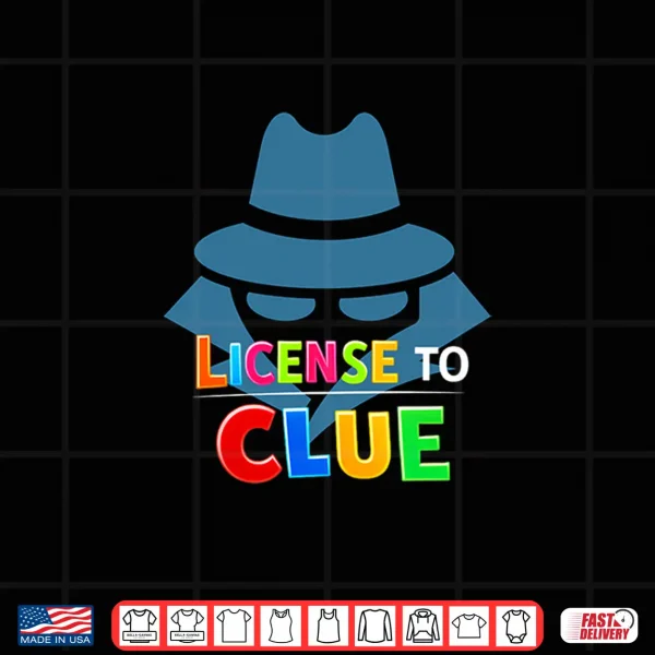 Design License To Clue Professional Minimalist Modern Graphic Shirt