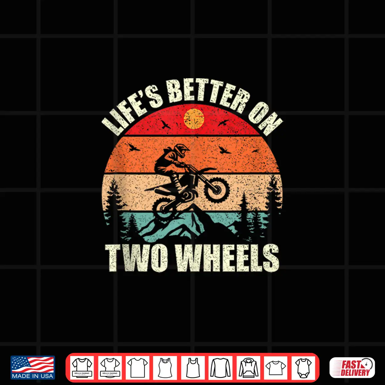 Lifes Better On Two Wheels Motocross Dirt Bike Shirt Lifes Better On Two Wheels Motocross Dirt Bike Shirt