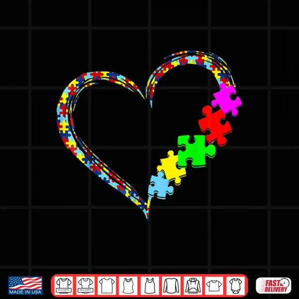Love Heart Puzzle Piece Autism Awareness Professional Gift Shirt 4 Design Love Heart Puzzle Piece Autism Awareness Professional Gift Shirt