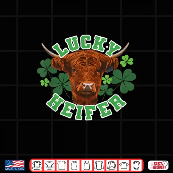 Design Lucky Heifer St Patrick Day Shirt