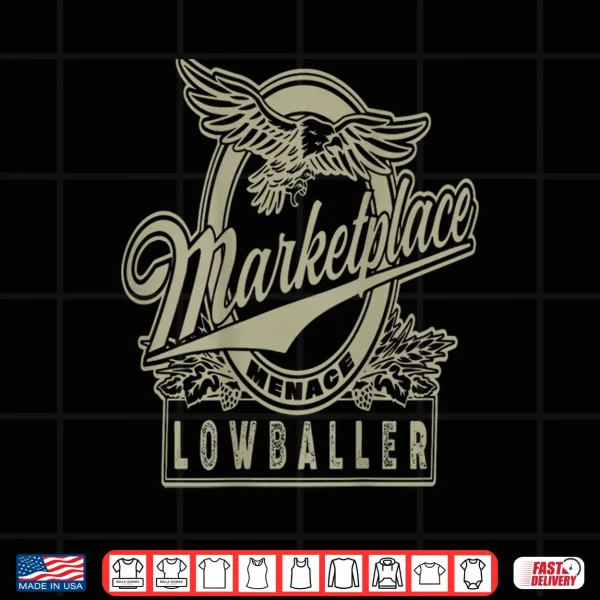 Design Marketplace Lowballer Funny Seller Vintage Eagle Shirt