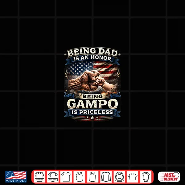 Mens Being Dad Is An Honor Being Gampo Is Priceless Design Premium Tri Blend Shirt 4 Design Mens Being Dad is an Honor Being Gampo is Priceless Design Premium Tri Blend Shirt