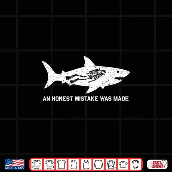 Design Mens an Honest Mistake was Made Shark Premium Tri Blend Shirt