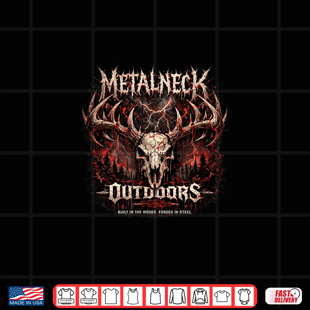 Metalneck Outdoors Deer Skull Shirt Metalneck Outdoors Deer Skull Shirt