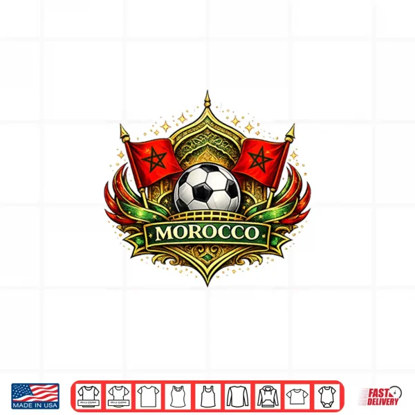 Morocco Flag Shirt 4 Design Morocco Flag Shirt