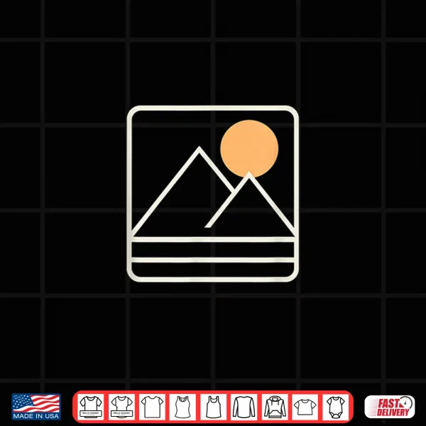 Mountain Sunrise Minimalist Retro Nature Graphic Tee Shirt 4 Design Mountain Sunrise Minimalist Retro Nature Graphic Tee Shirt