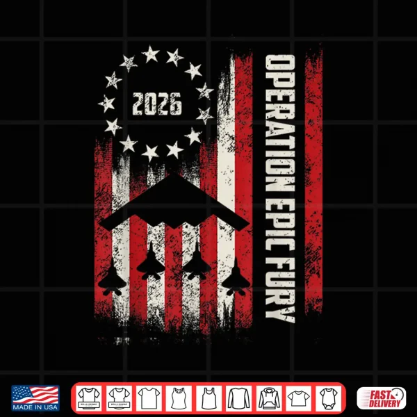 Design Operation Epic Fury American Flag Shirt