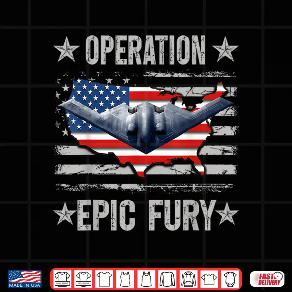 Design Operation Epic Fury US Flag Shirt