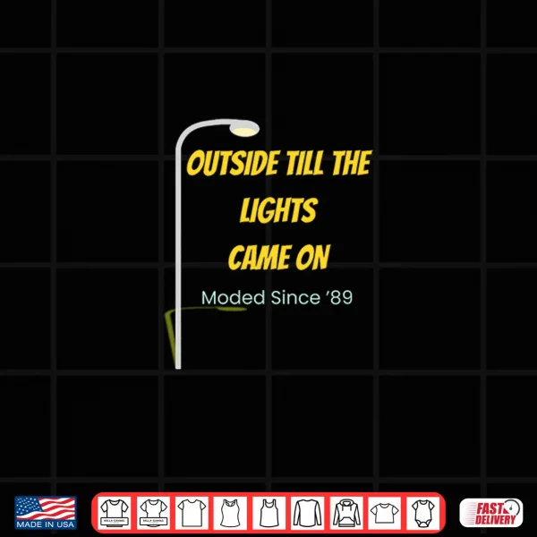 Design Outside Till The Lights Came on Premium Tri Blend Shirt