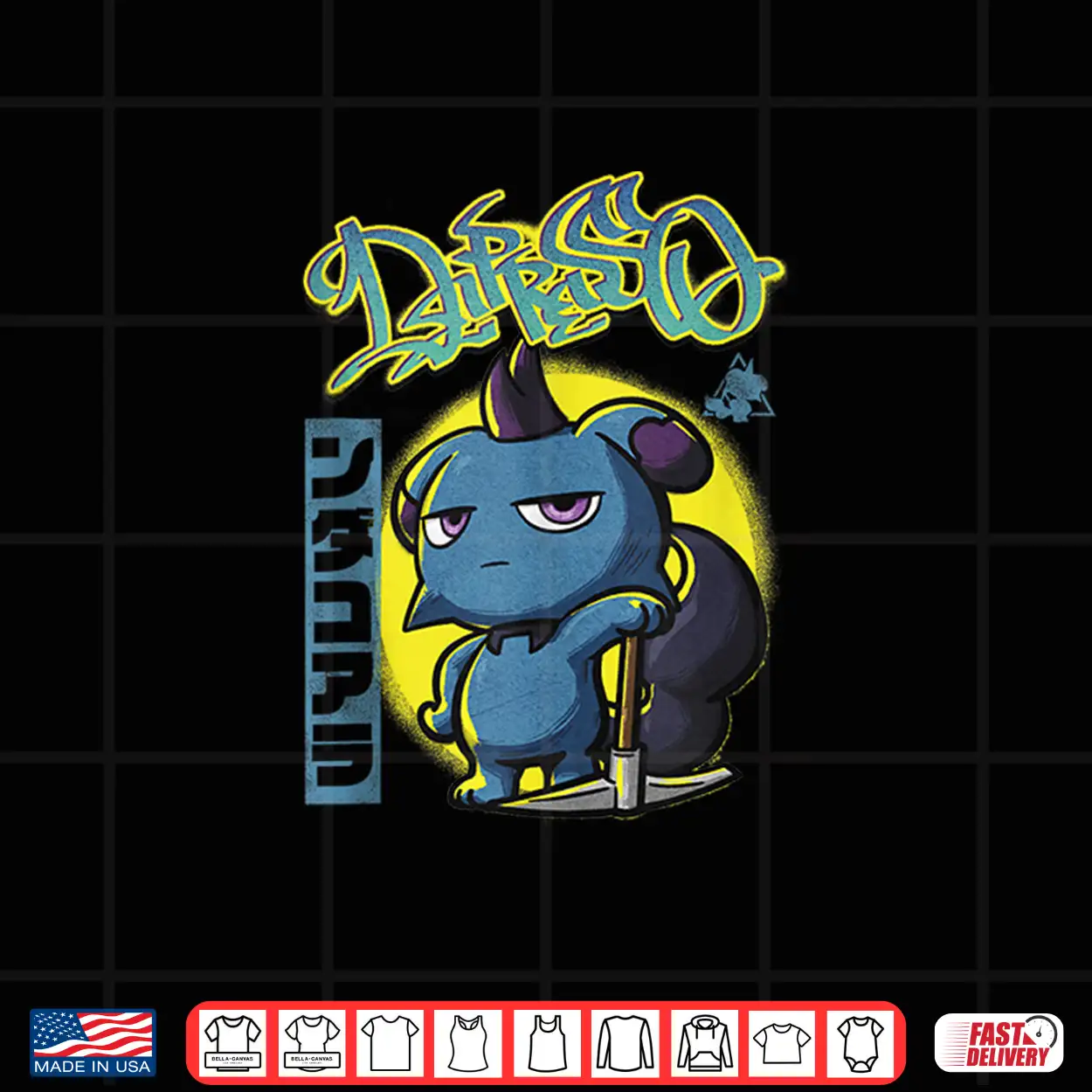 Palworld Depresso Graffiti With Pickaxe Video Game Shirt Palworld Depresso Graffiti With Pickaxe Video Game Shirt