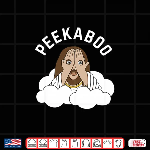 Design Peekaboo Jesus Premium Tri Blend Shirt