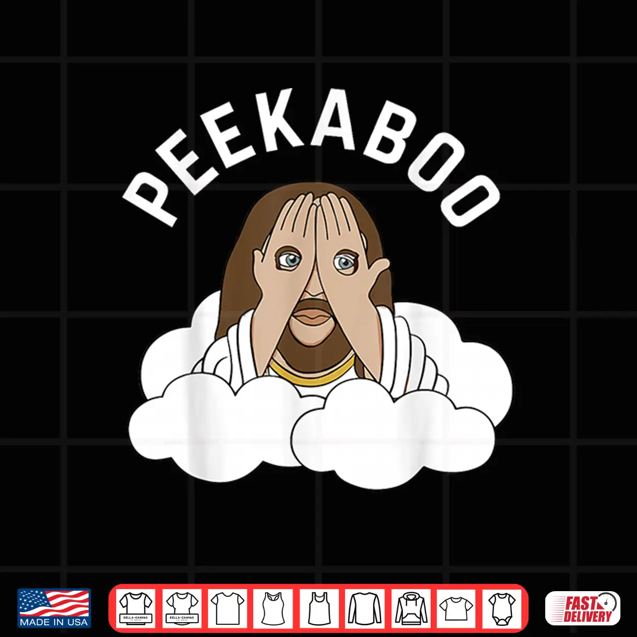 Peekaboo Jesus Shirt Peekaboo Jesus Shirt
