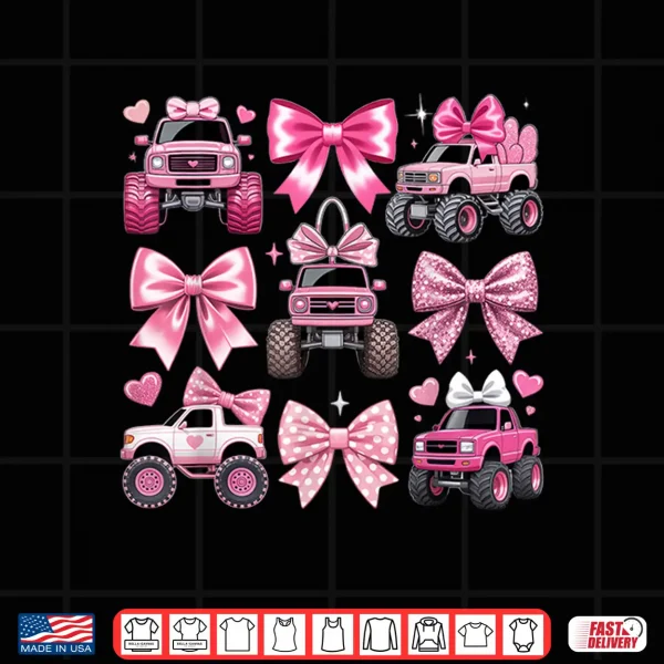 Pink Monster Truck Shirt 4 Design Pink Monster Truck Shirt