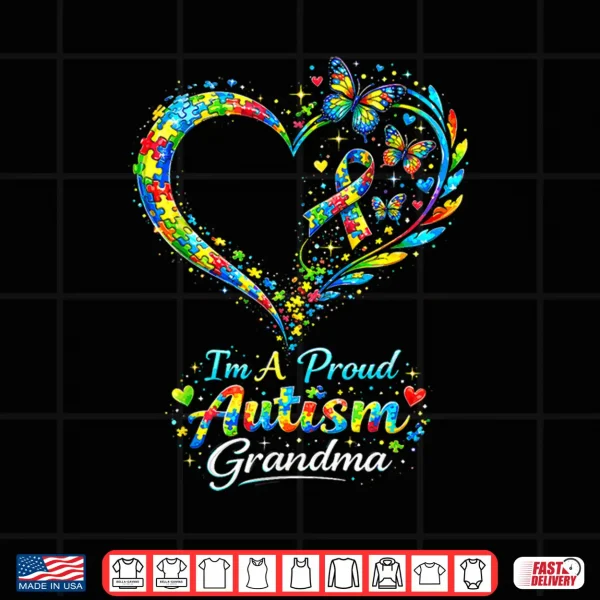 Professional Heart Autism Grandma Autism Awareness Statement Shirt 4 Design Professional Heart Autism Grandma Autism Awareness Statement Shirt