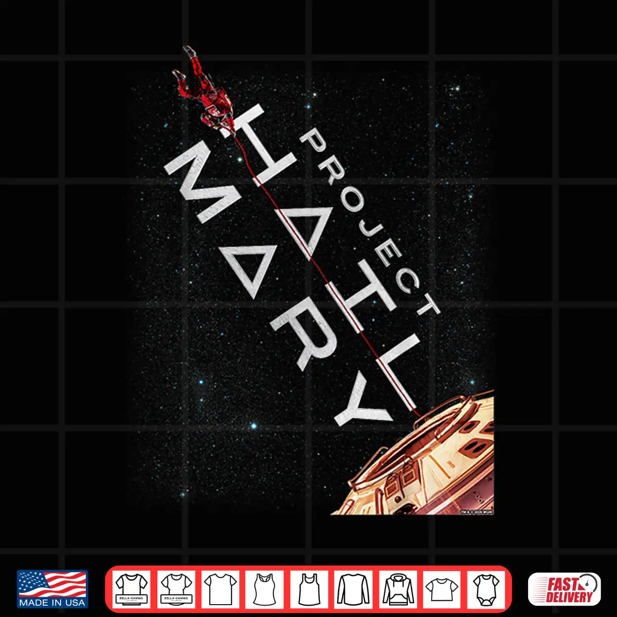 Project Hail Mary Movie Poster Shirt Project Hail Mary Movie Poster Shirt