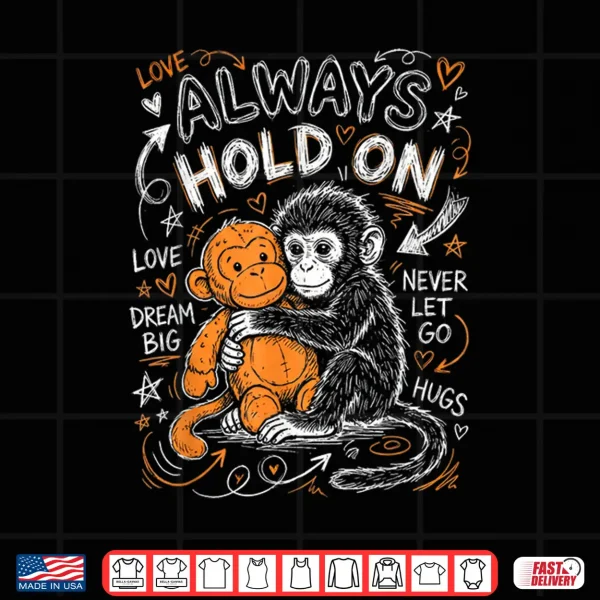 Design Punch Monkey Cute Baby Funny Animal Shirt