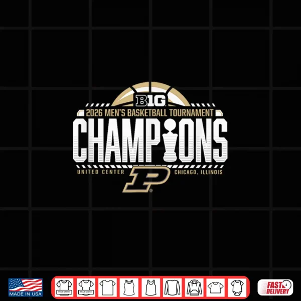 Design Purdue Boilermakers Mens Basketball Big Ten Champs 2026 Shirt