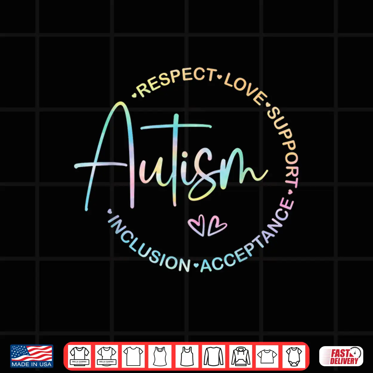 Respect Love Support Autism Awareness Month Professional Shirt Respect Love Support Autism Awareness Month Professional Shirt