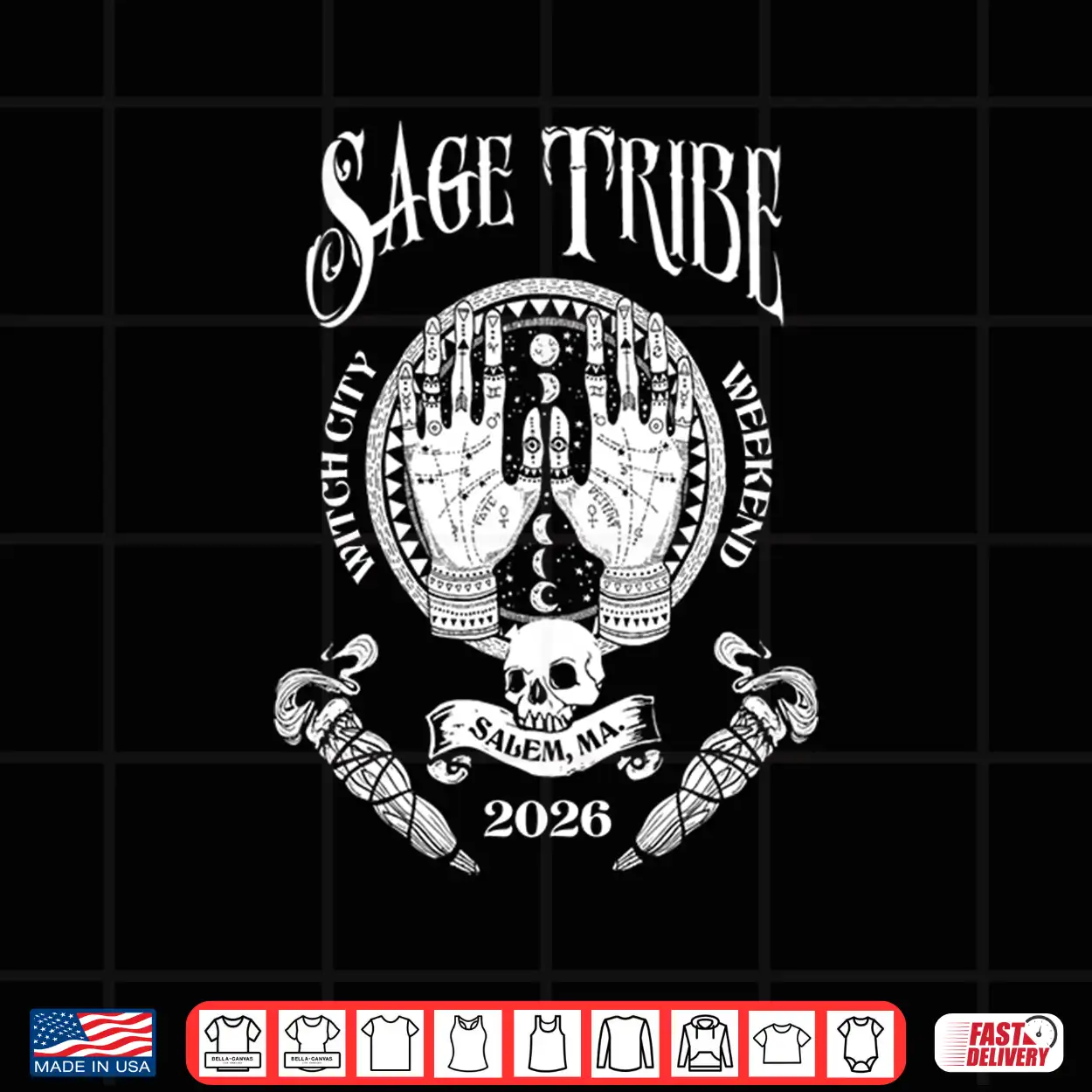 Sage Tribe Witch City Weekend Professional Graphic Shirt Sage Tribe Witch City Weekend Professional Graphic Shirt