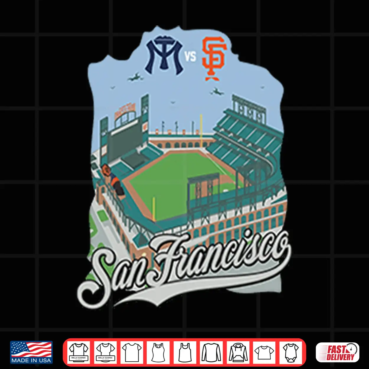 San Francisco Baseball Stadium Vintage Shirt San Francisco Baseball Stadium Vintage Shirt