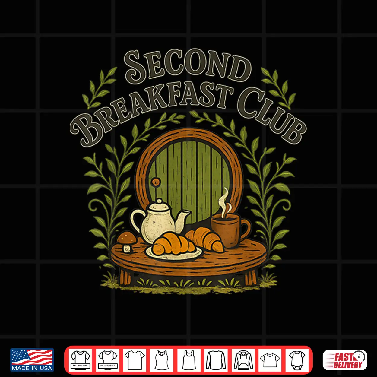 Second Breakfast Club Retro Cottagecore Brunch Bakery Lovers Shirt Second Breakfast Club Retro Cottagecore Brunch Bakery Lovers Shirt