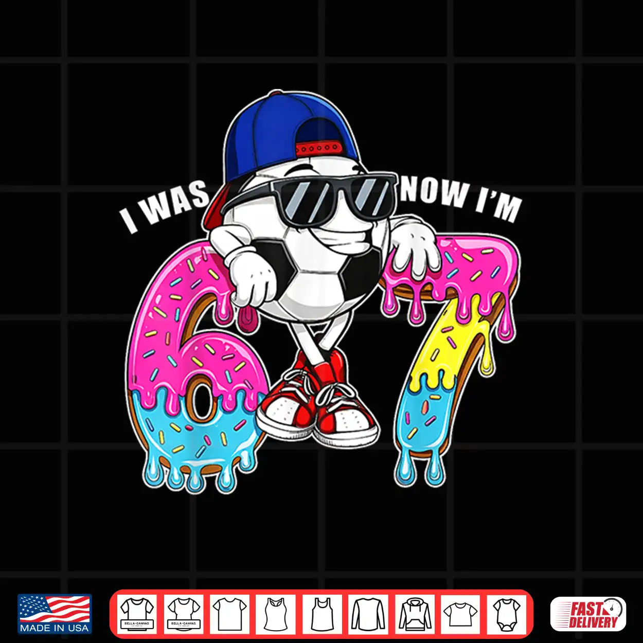 Seventh Birthday I Was Six Now Im Seven Kids Soccer Shirt Seventh Birthday I Was Six Now Im Seven Kids Soccer Shirt