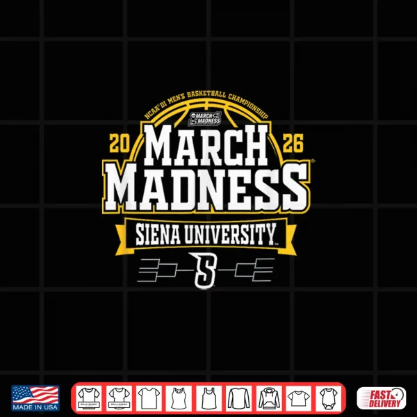 Design Siena Saints March Madness 2026 Mens Basketball Green Shirt