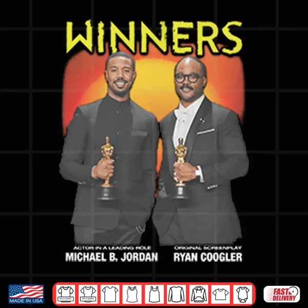 Sinners Winners Michael B Jordan And Ryan Coogler Oscars Shirt 4 Design Sinners Winners Michael B Jordan And Ryan Coogler Oscars Shirt