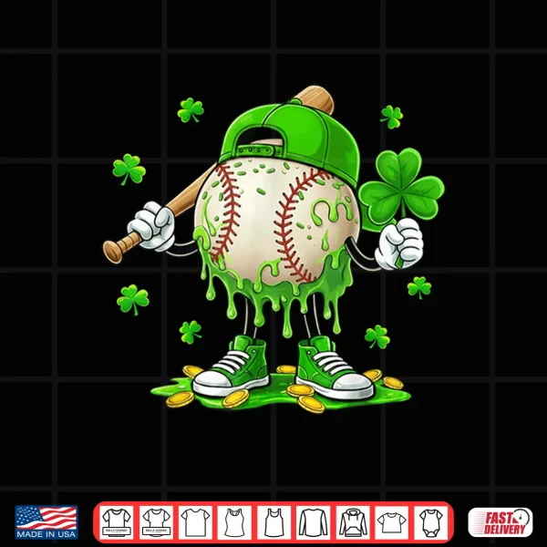 Design St Patricks Day Shirts Boys Men Kids Shamrock Baseball Irish Shirt