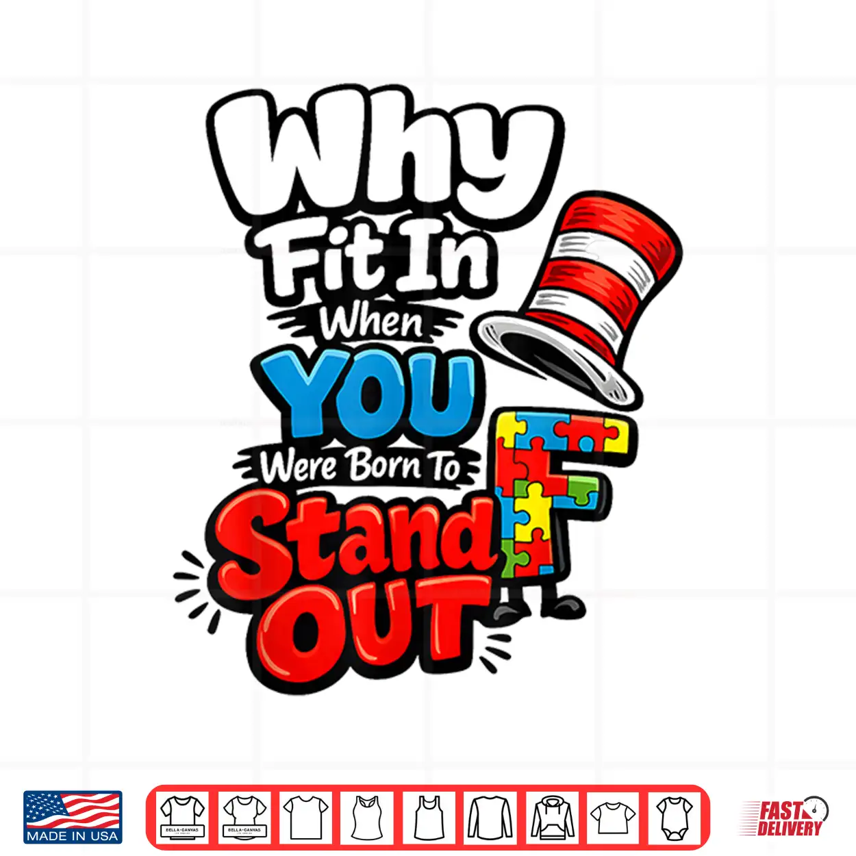 Stand Out Quote Autism Awareness Doctor Teacher Cat Hat Shirt Stand Out Quote Autism Awareness Doctor Teacher Cat Hat Shirt