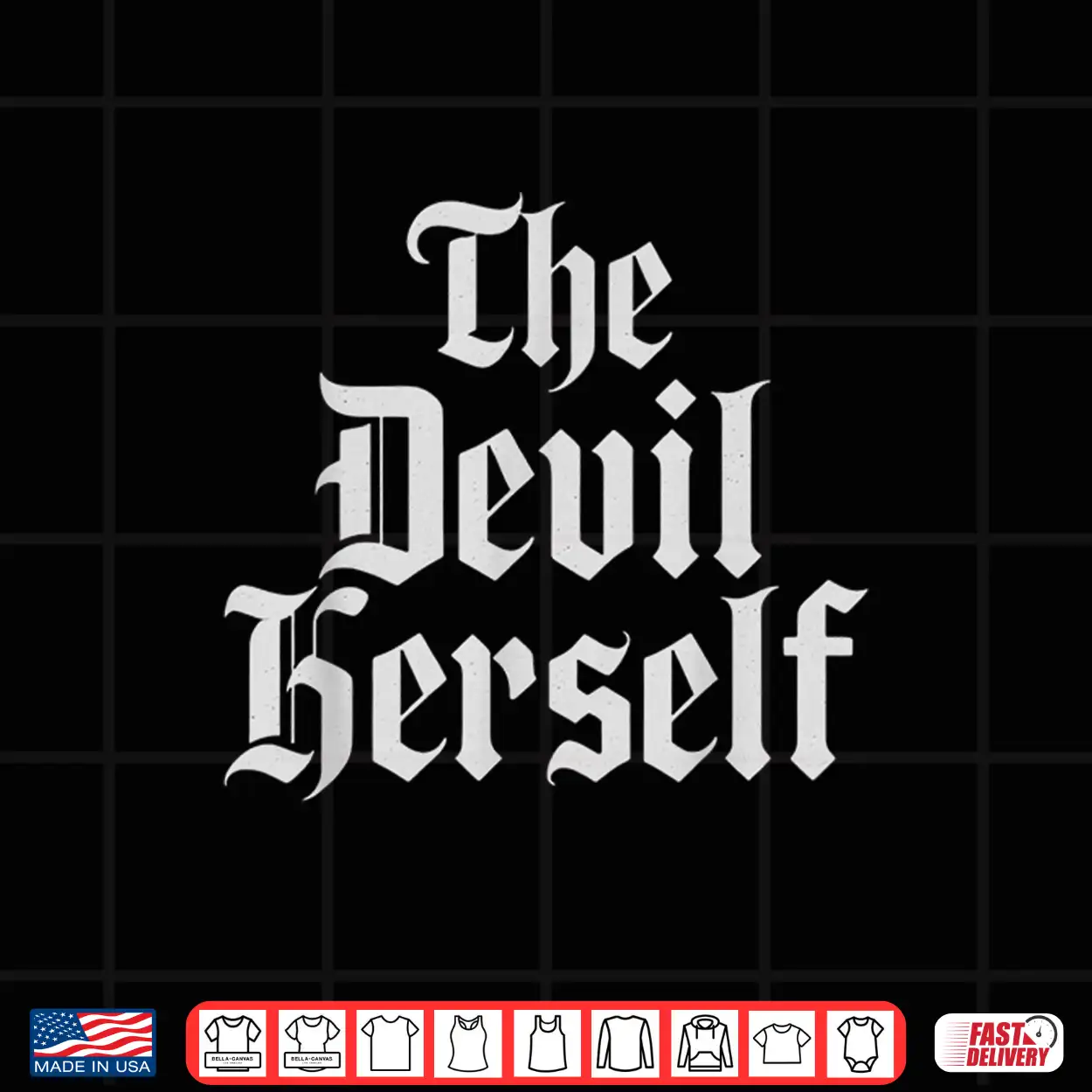 The Devil Herself Dark Feminine Occult Humor Design Shirt The Devil Herself Dark Feminine Occult Humor Design Shirt