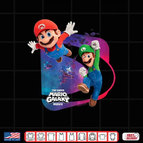 Design The Super Mario Galaxy Movie Mario Luigi Adventure Shirt