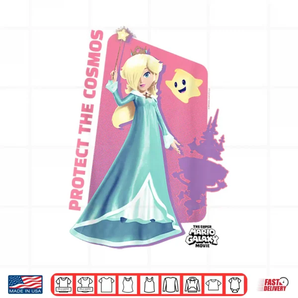 Design The Super Mario Galaxy Movie Rosalina Cosmos Wand Shirt