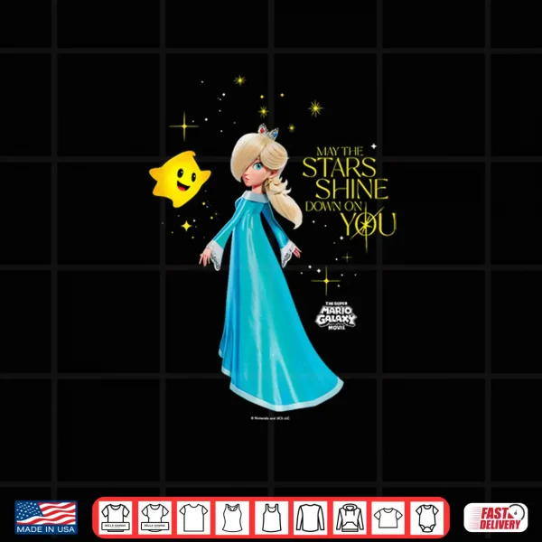 Design The Super Mario Galaxy Movie Rosalina Star Shine Shirt