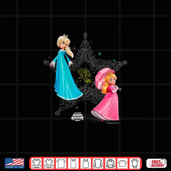 Design The Super Mario Galaxy Movie Starry Princess Duo Shirt