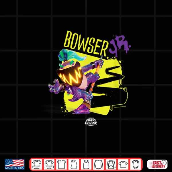 The Super Mario Galaxy Movie Wonder Bowser Jr. Power Shirt 4 Design The Super Mario Galaxy Movie Wonder Bowser Jr. Power Shirt