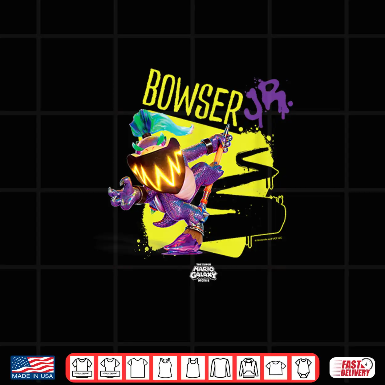 The Super Mario Galaxy Movie Wonder Bowser Jr. Power Shirt The Super Mario Galaxy Movie Wonder Bowser Jr. Power Shirt